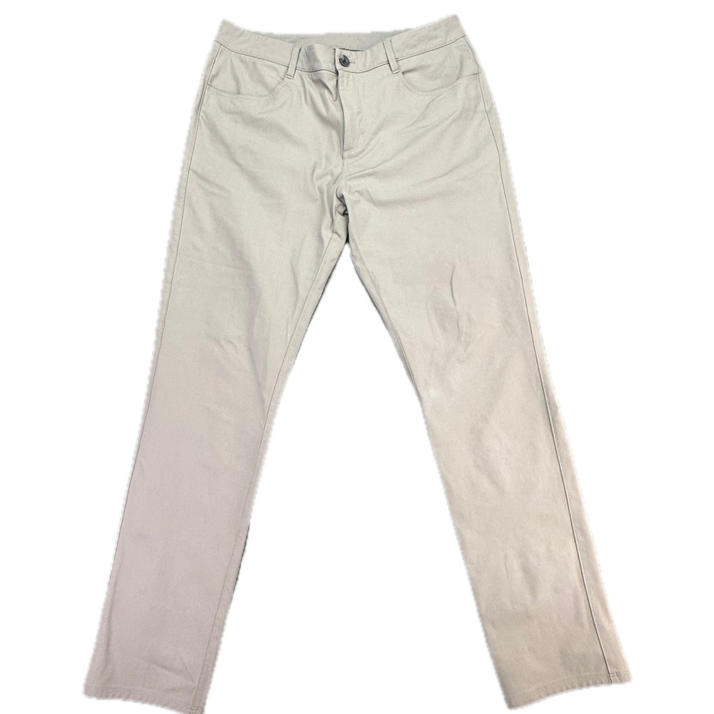 Vuori Meta Pant Mens 33 Khaki Tan Technical Stretch 5-Pocket Trousers V430-S